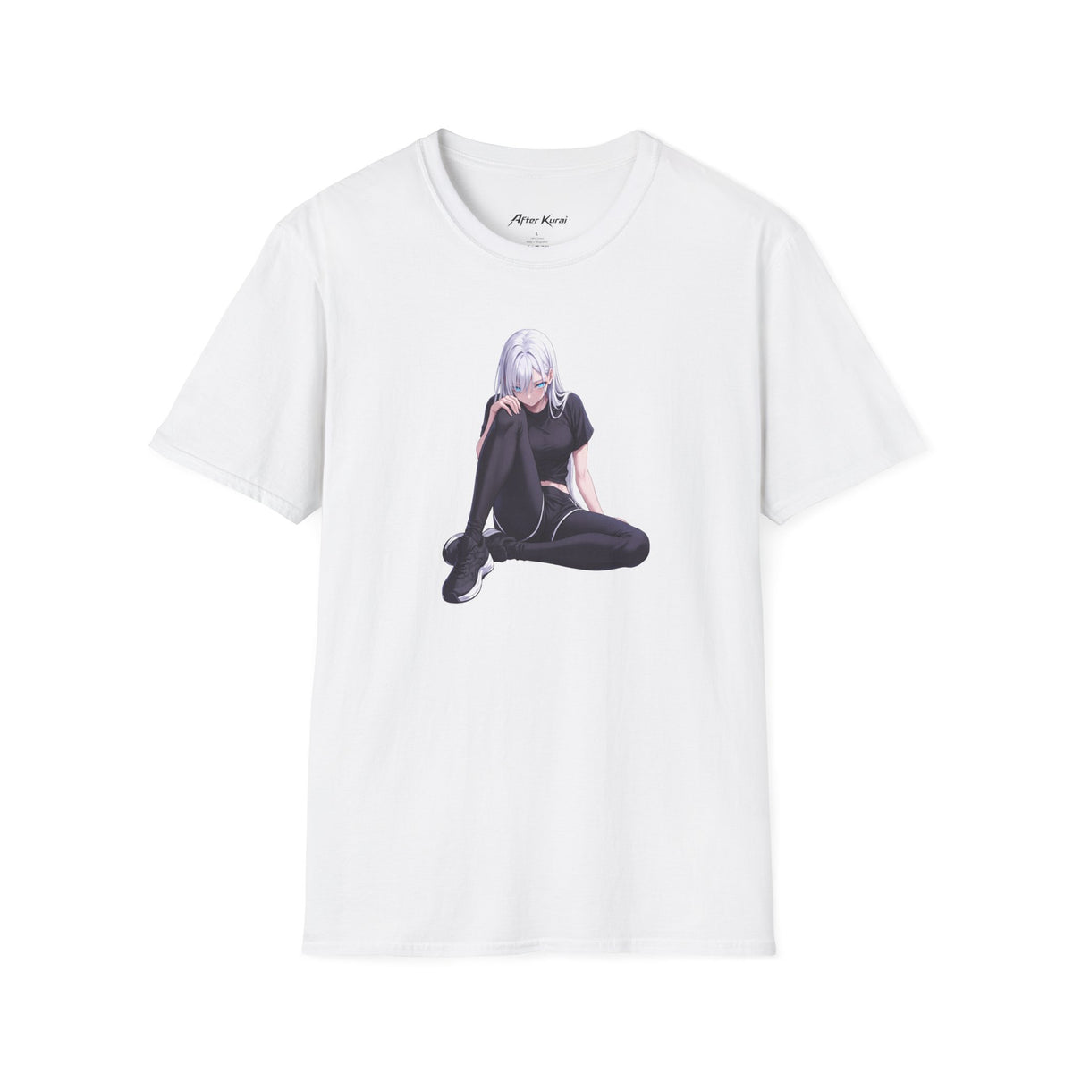 After Kurai Cold Start graphic tee with a sleepy moody anime-inspired character