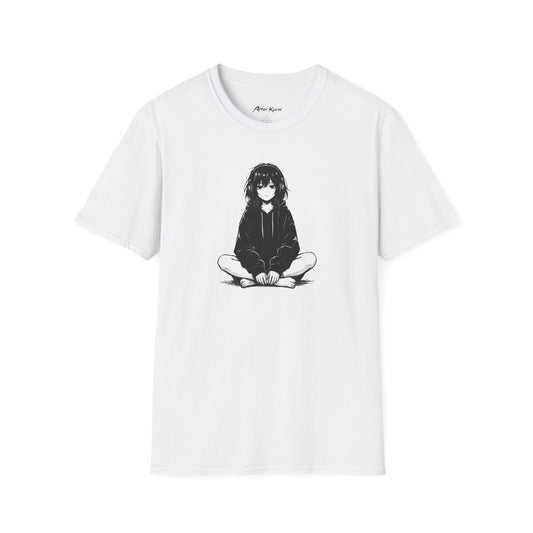 After Kurai Do Not Disturb graphic tee with withdrawn anime-inspired character artwork
