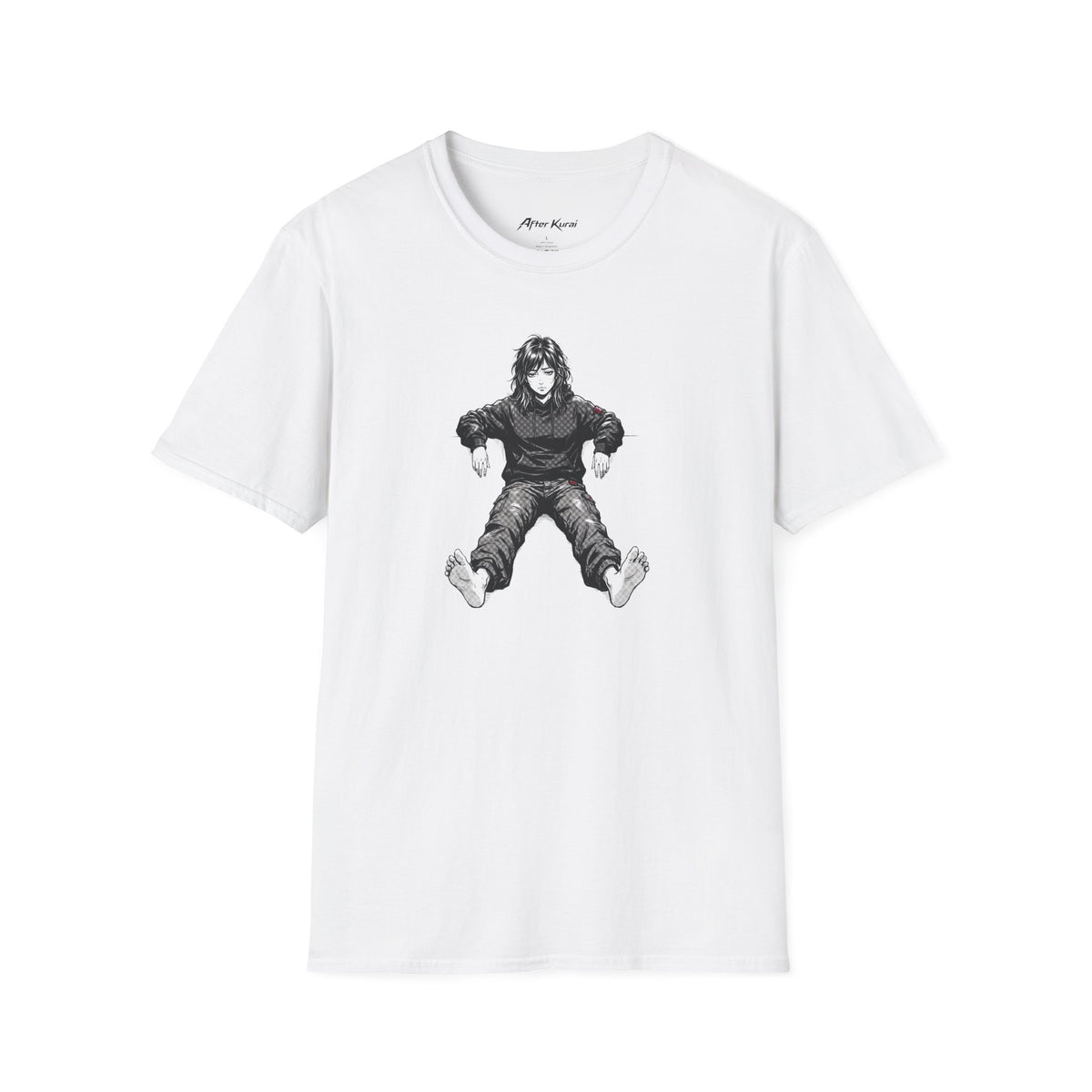 After Kurai Laid Back graphic tee with relaxed anime-inspired character artwork