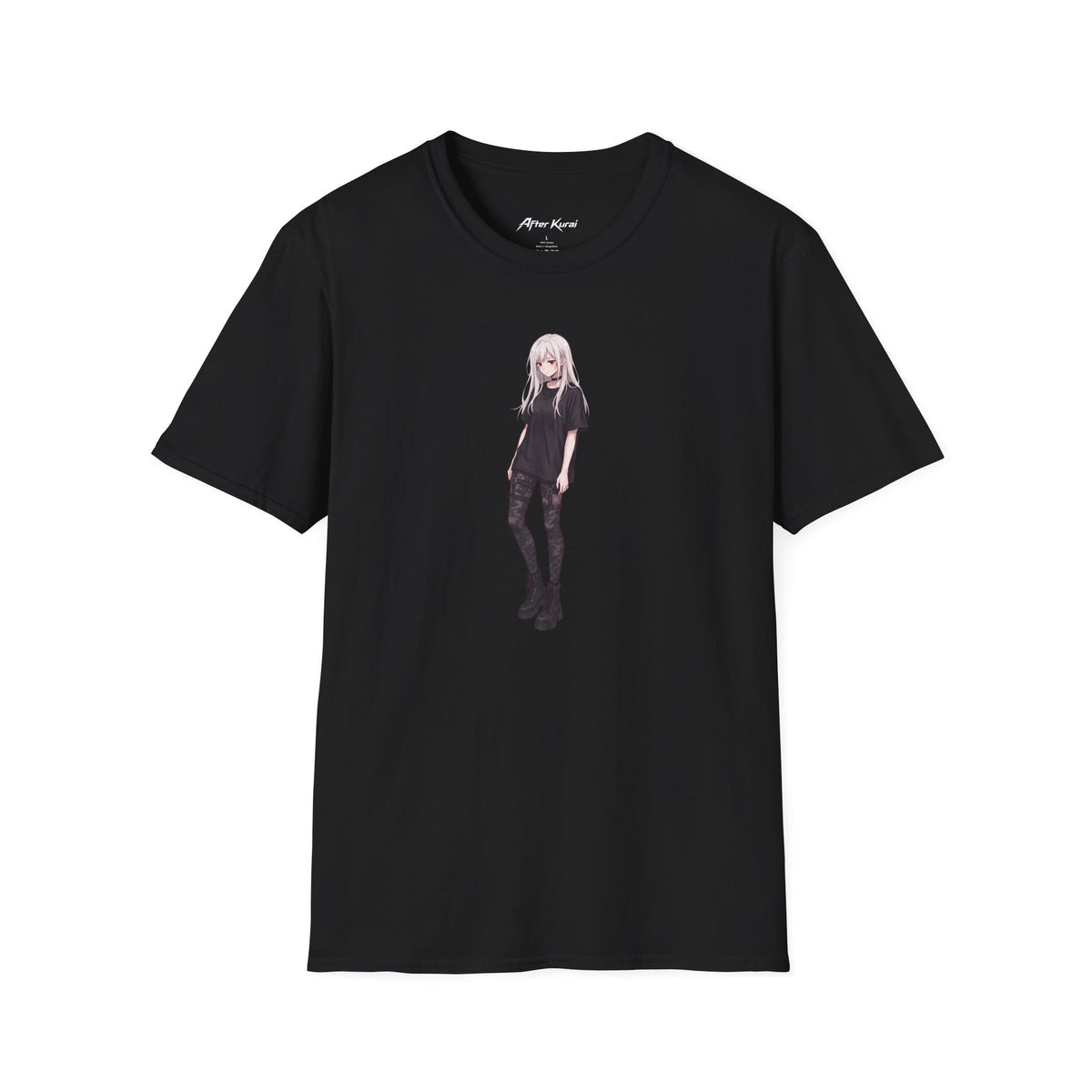 After Kurai Lost In Thought graphic tee with distant anime-inspired character artwork