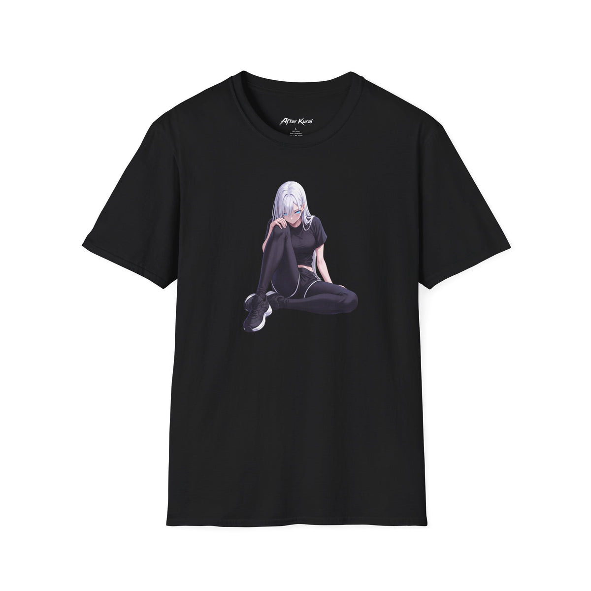 After Kurai Cold Start graphic tee with a sleepy moody anime-inspired character