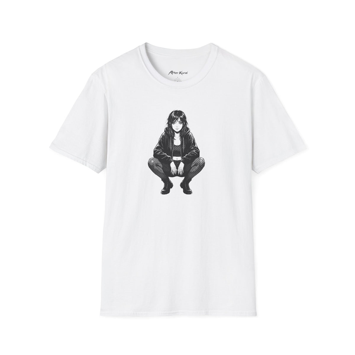 After Kurai No Excuses graphic tee with determined anime-inspired character artwork