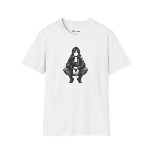 After Kurai No Excuses graphic tee with determined anime-inspired character artwork